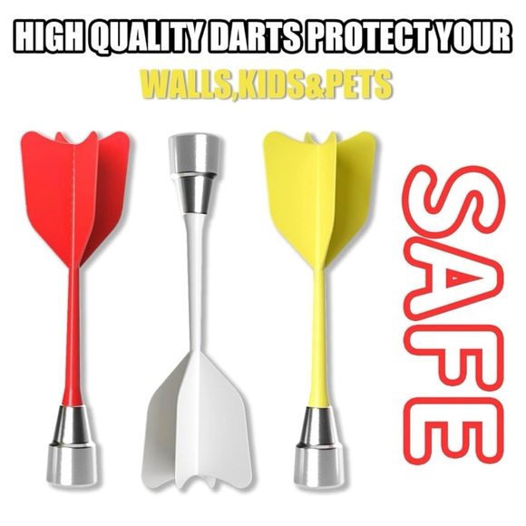 NIB Bennol 14 PCS Double-sided Magnetic Dart Board For Kids - Picture 11 of 12